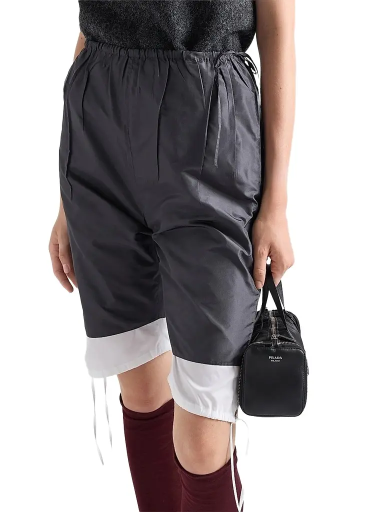 Prada Women's Nylon and Leather Foldable Mini Duffel Bag | Thumbnail 4