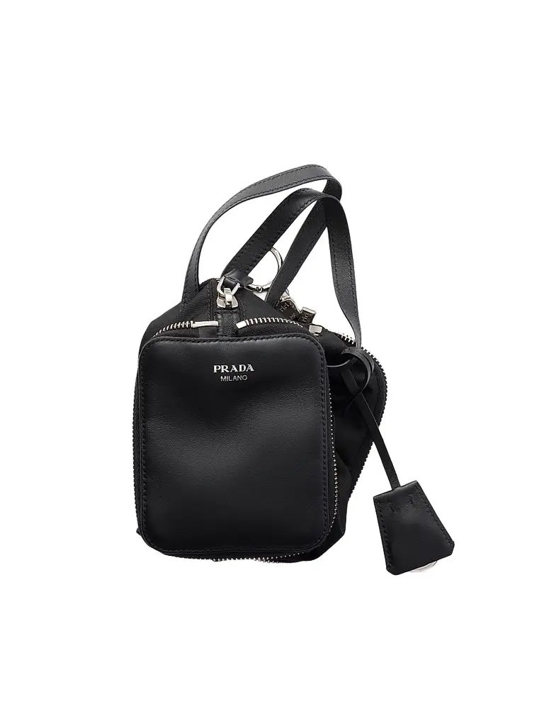 Prada Women's Nylon and Leather Foldable Mini Duffel Bag | Thumbnail 5