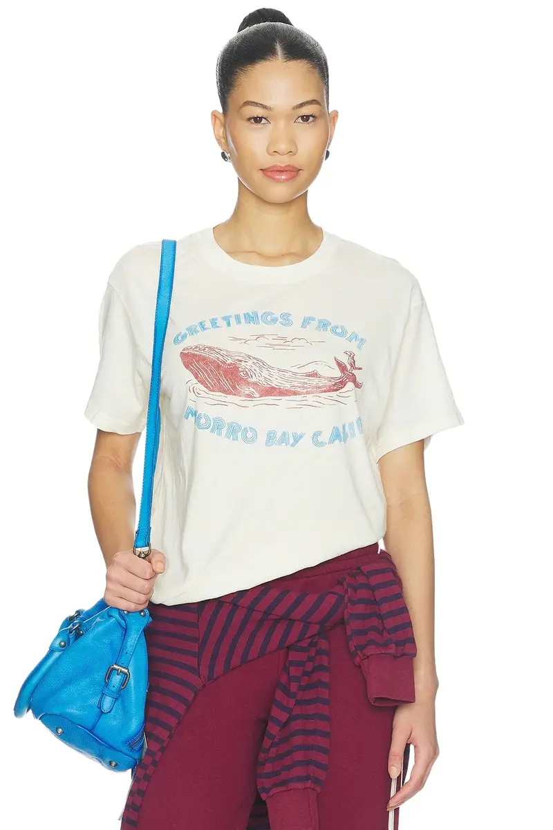 Greetings From Morro Bay Burnout Boyfriend Tee Greetings From Morro Bay Burnout Boyfriend Tee