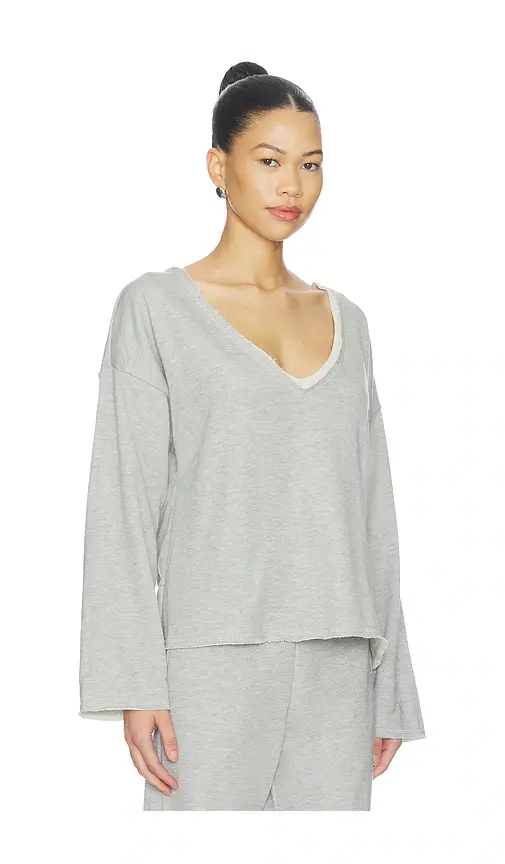 VIR VITA Brigitte V Neck Sweatshirt | Thumbnail 2