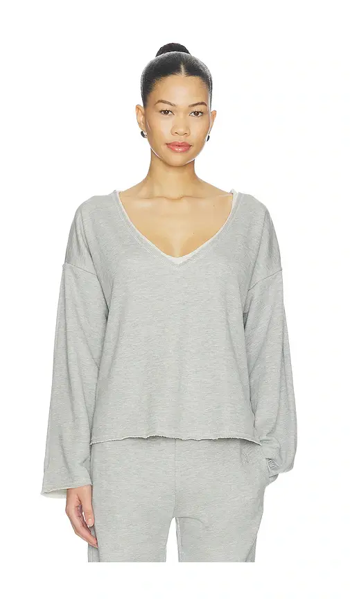 VIR VITA Brigitte V Neck Sweatshirt | Image 1 VIR VITA Brigitte V Neck Sweatshirt | Image 1