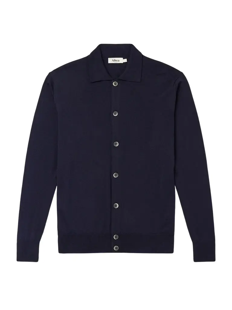 Altea Virgin Wool Cardigan - Men | Image 1 Altea Virgin Wool Cardigan - Men | Image 1