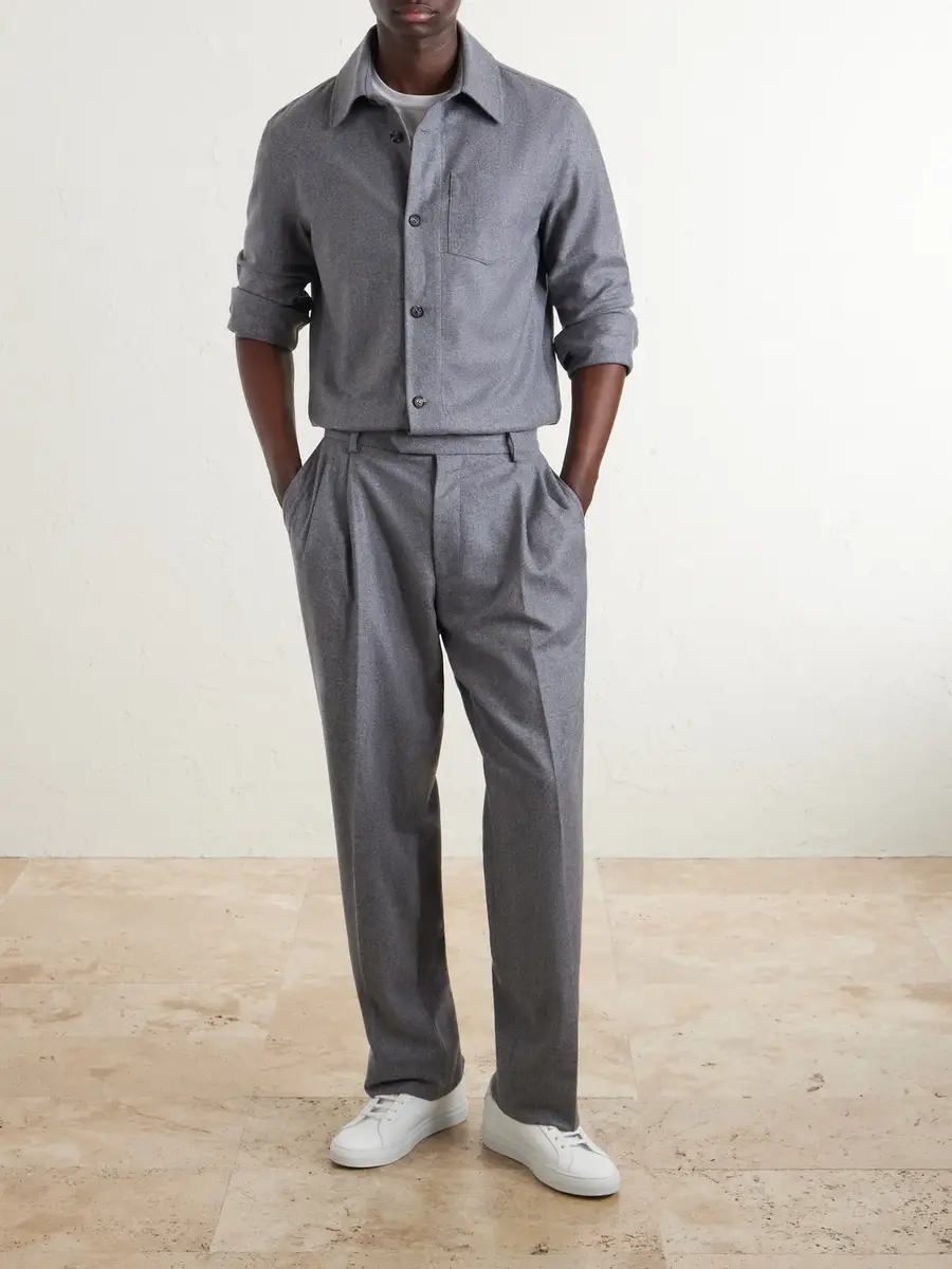 Gabriela Hearst Drew Wool and Cashmere-Blend Shirt - Men | Thumbnail 2 Gabriela Hearst Drew Wool and Cashmere-Blend Shirt - Men | Thumbnail 2