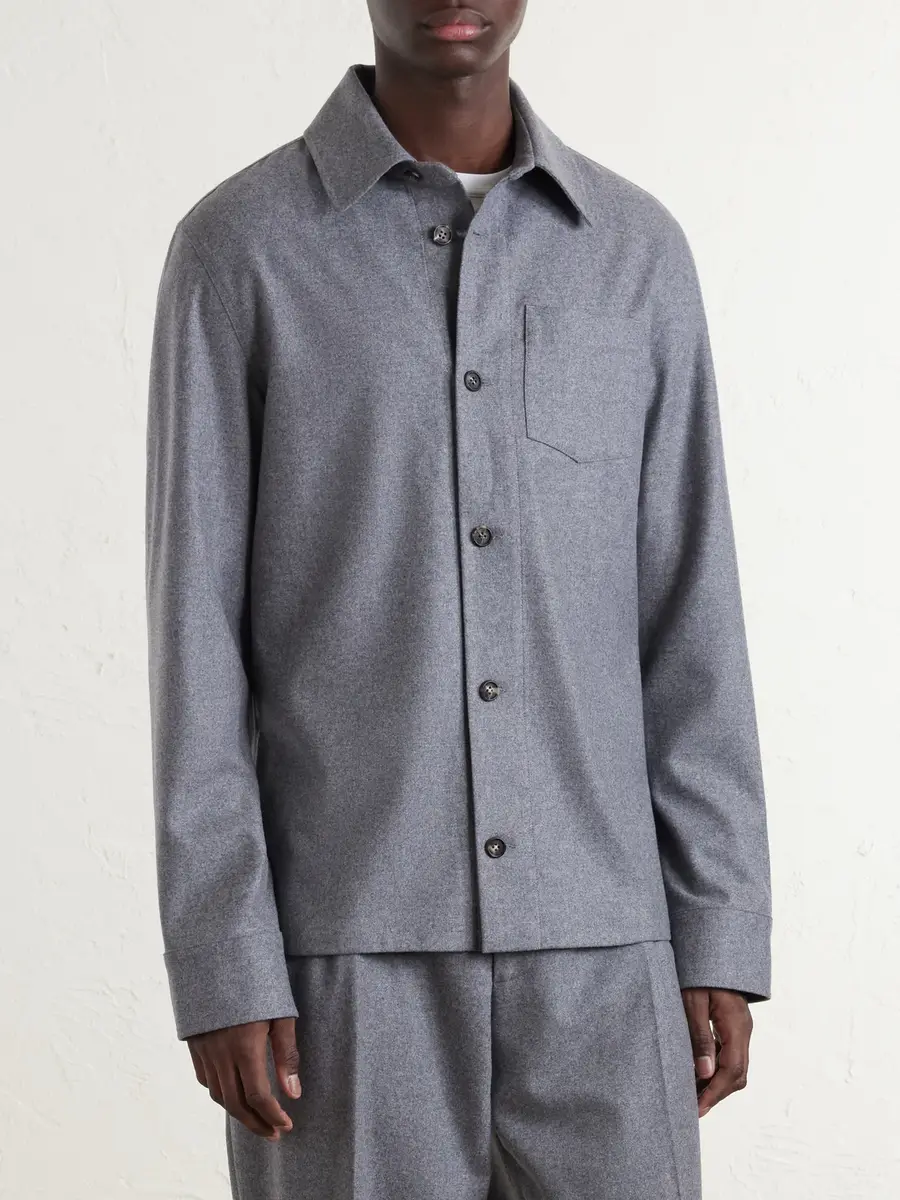 Gabriela Hearst Drew Wool and Cashmere-Blend Shirt - Men | Thumbnail 3 Gabriela Hearst Drew Wool and Cashmere-Blend Shirt - Men | Thumbnail 3
