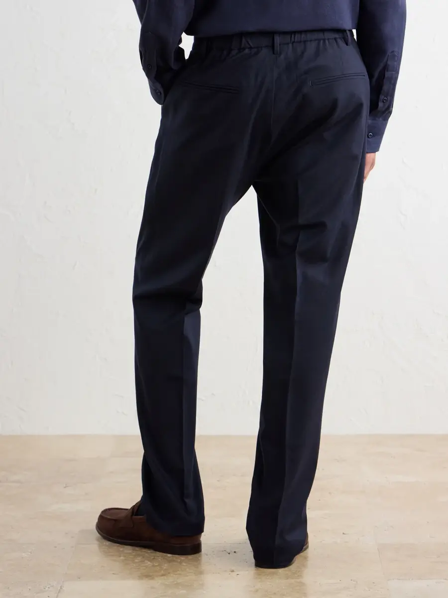Altea Renee Straight-Leg Stretch-Wool Flannel Trousers - Men | Thumbnail 4