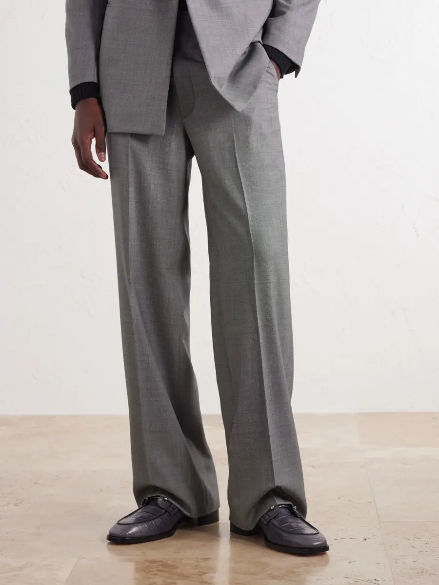 Christian Louboutin Chambelimoc Croc-Effect Leather Loafers - Men | Thumbnail 2