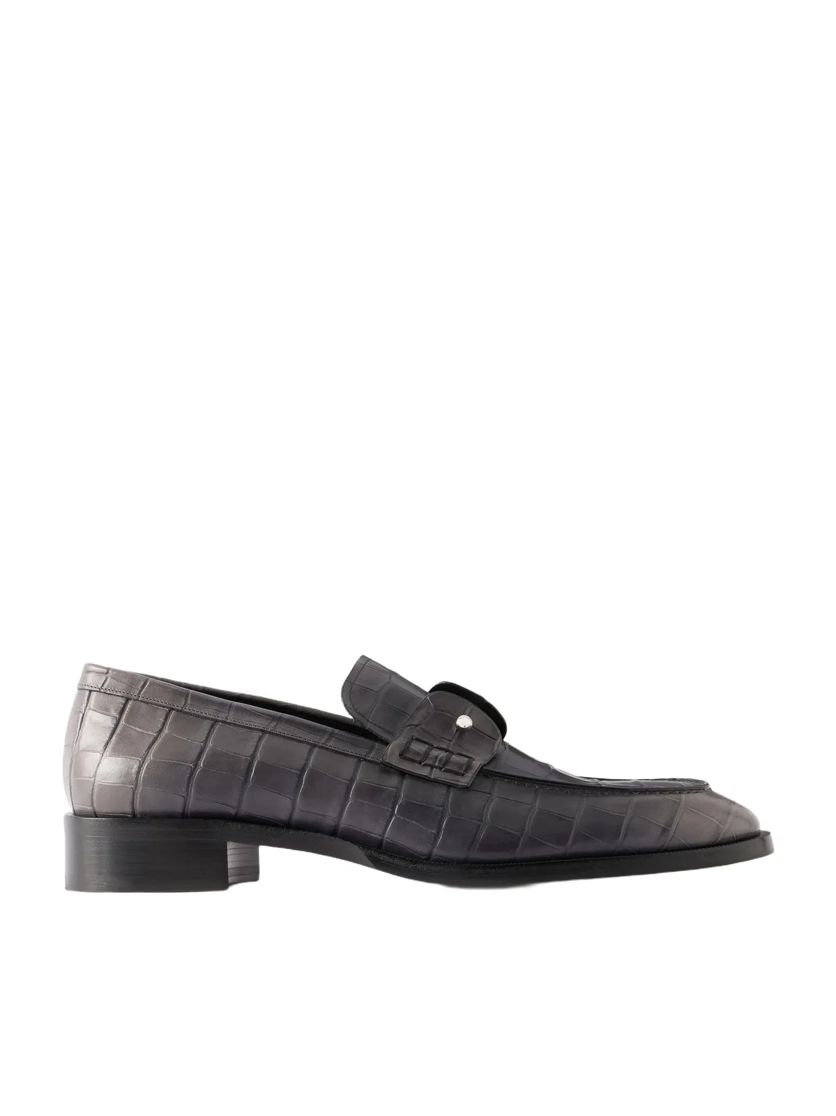 Christian Louboutin Chambelimoc Croc-Effect Leather Loafers - Men