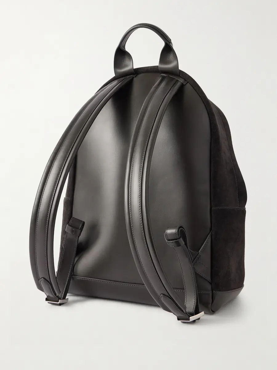 Tom Ford Buckley Leather-Trimmed Suede Backpack - Men | Thumbnail 4 Tom Ford Buckley Leather-Trimmed Suede Backpack - Men | Thumbnail 4