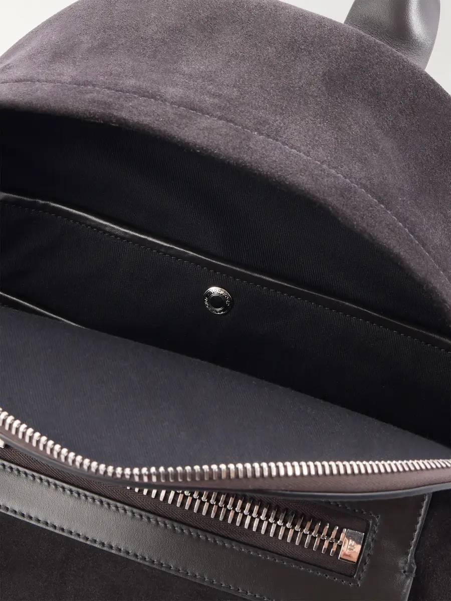 Tom Ford Buckley Leather-Trimmed Suede Backpack - Men | Thumbnail 6 Tom Ford Buckley Leather-Trimmed Suede Backpack - Men | Thumbnail 6