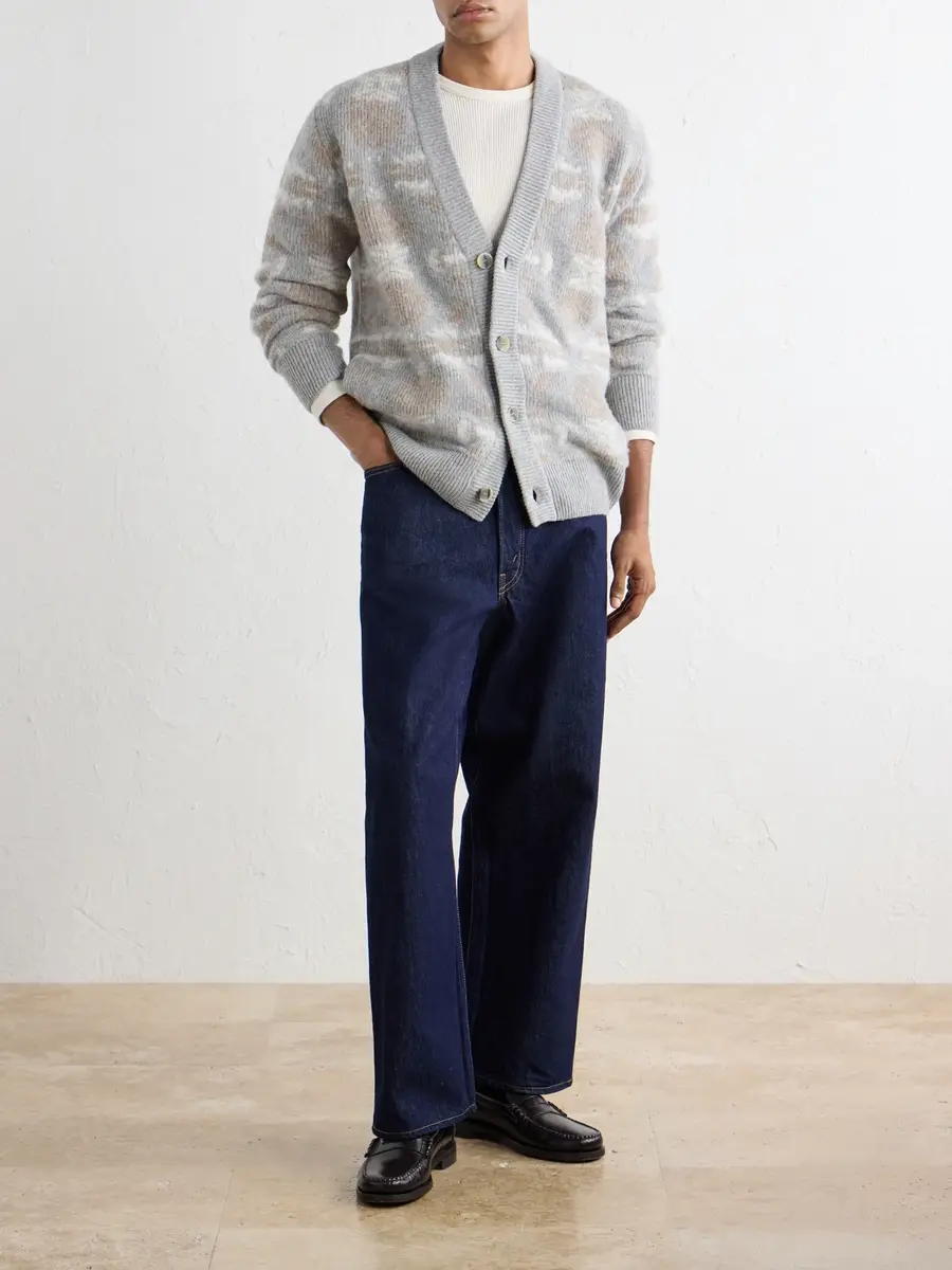 Altea Virgin Wool-Jacquard Cardigan - Men | Thumbnail 2 Altea Virgin Wool-Jacquard Cardigan - Men | Thumbnail 2