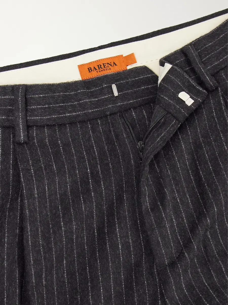 Barena Straight-Leg Pleated Pinstriped Wool-Blend Trousers - Men | Thumbnail 6 Barena Straight-Leg Pleated Pinstriped Wool-Blend Trousers - Men | Thumbnail 6