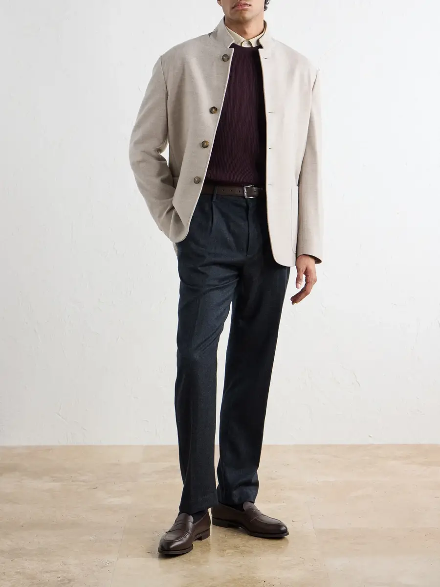 Canali Ribbed Cashmere Sweater - Men | Thumbnail 2 Canali Ribbed Cashmere Sweater - Men | Thumbnail 2
