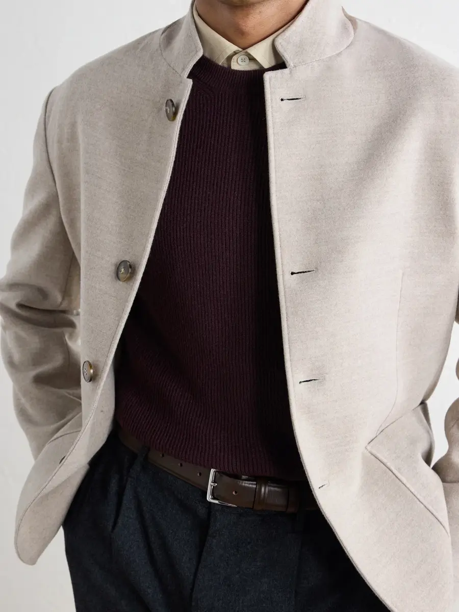Canali Ribbed Cashmere Sweater - Men | Thumbnail 5 Canali Ribbed Cashmere Sweater - Men | Thumbnail 5