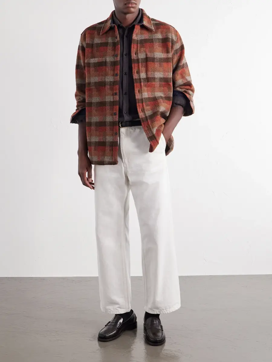 Portuguese Flannel Agripa Checked Wool-Flannel Overshirt - Men | Thumbnail 2