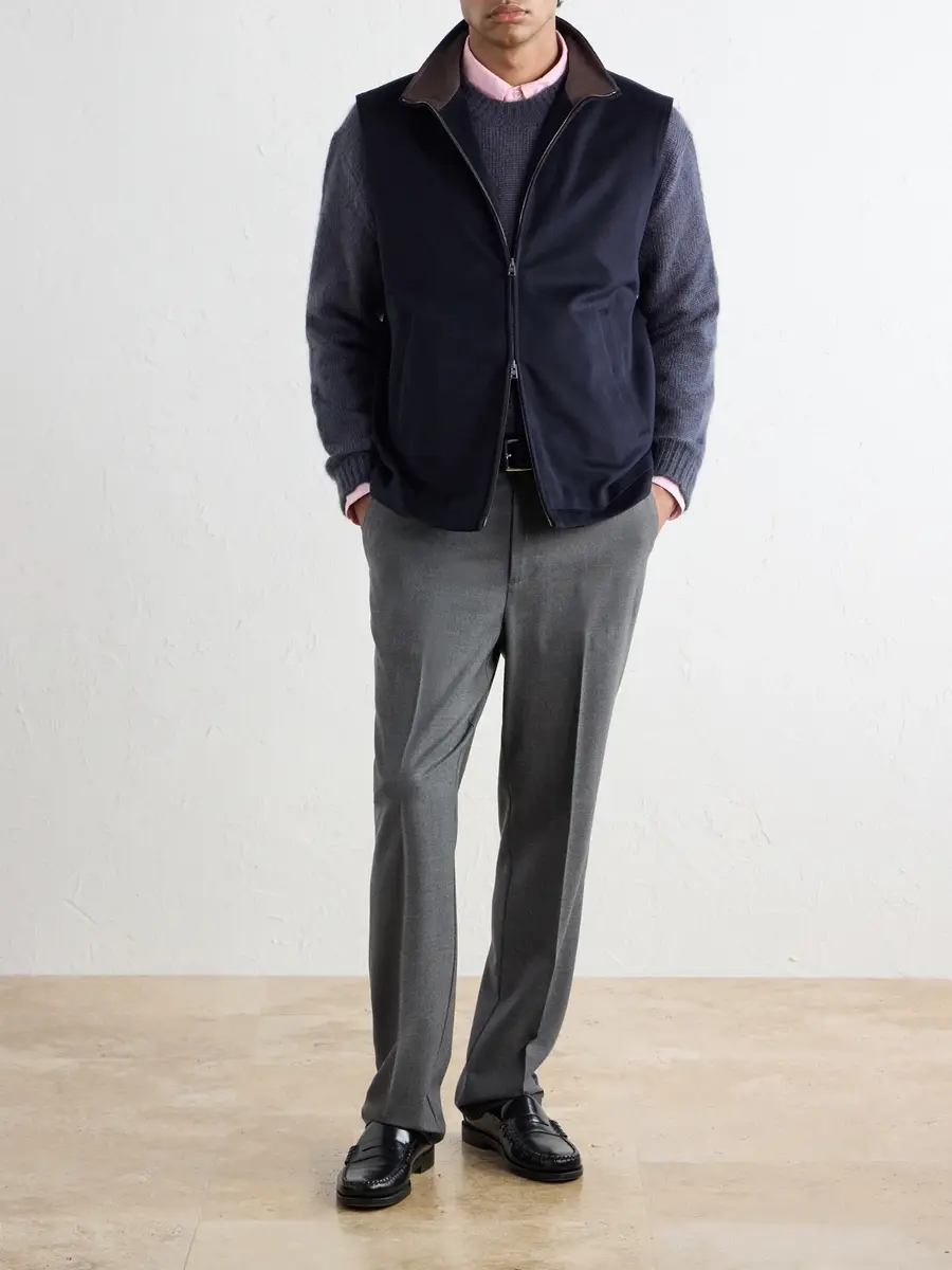 Altea Renee Straight-Leg Stretch-Wool Flannel Trousers - Men | Thumbnail 2 Altea Renee Straight-Leg Stretch-Wool Flannel Trousers - Men | Thumbnail 2