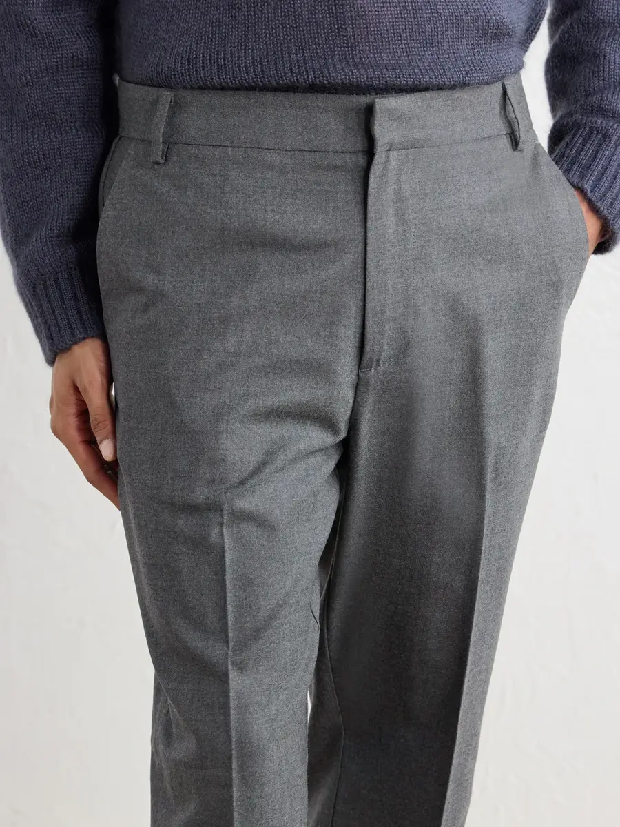 Altea Renee Straight-Leg Stretch-Wool Flannel Trousers - Men | Thumbnail 5 Altea Renee Straight-Leg Stretch-Wool Flannel Trousers - Men | Thumbnail 5