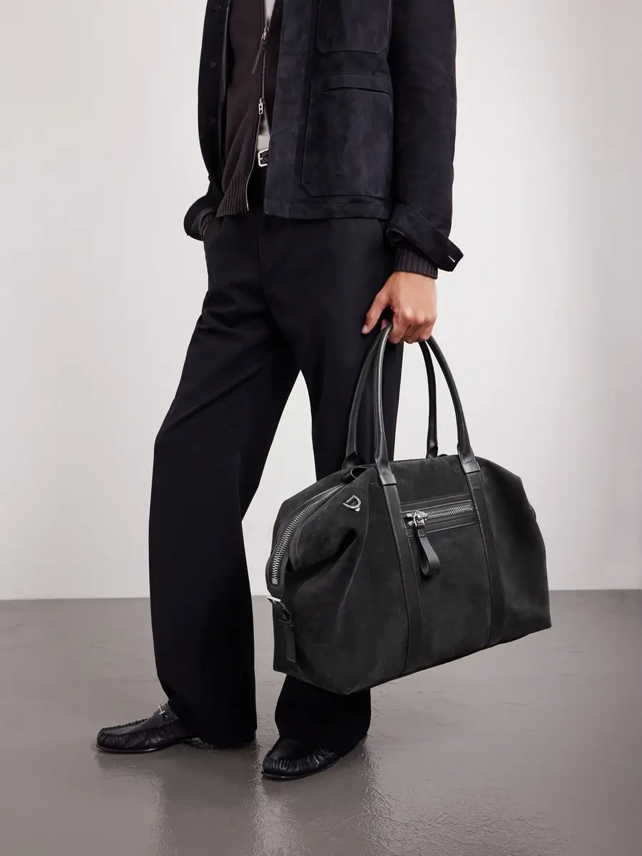 Tom Ford Buckley Leather-Trimmed Suede Holdall - Men | Thumbnail 2 Tom Ford Buckley Leather-Trimmed Suede Holdall - Men | Thumbnail 2