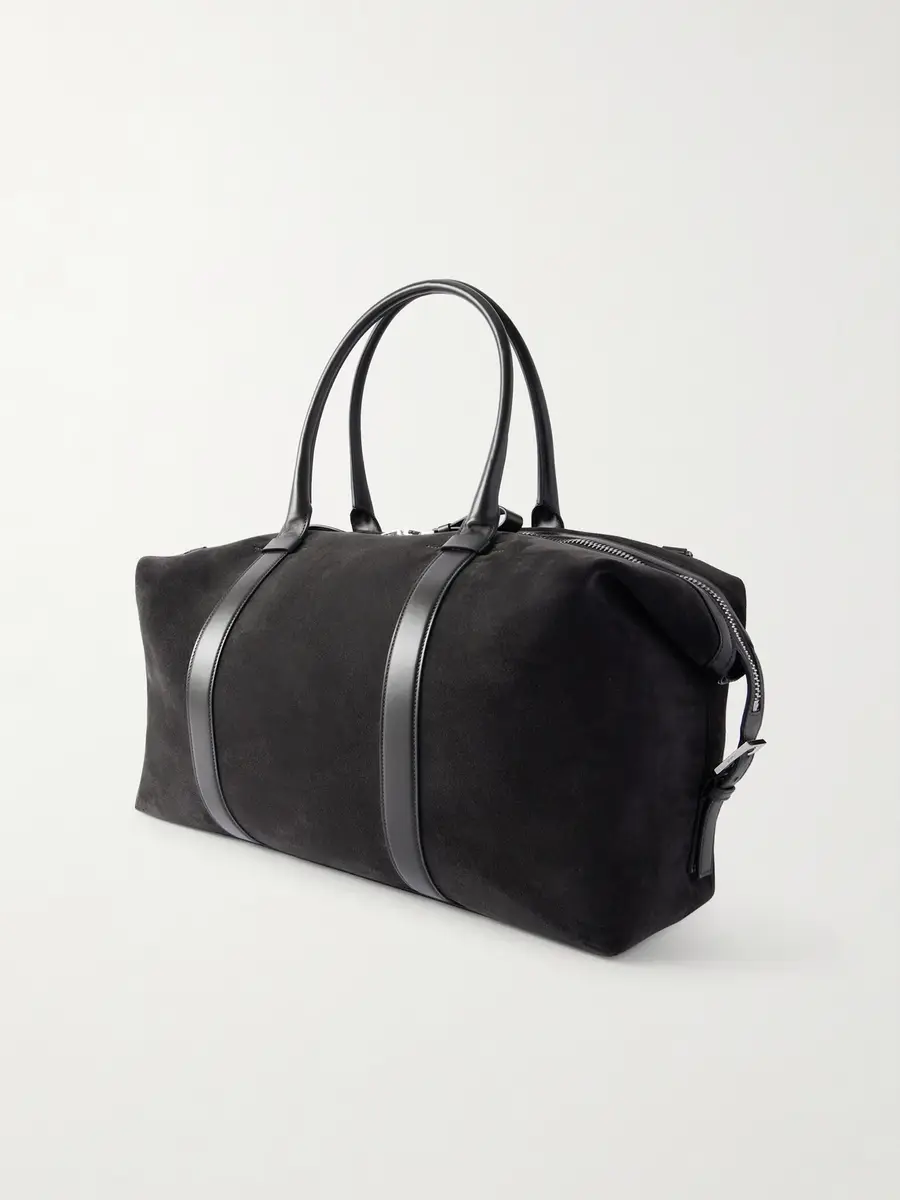 Tom Ford Buckley Leather-Trimmed Suede Holdall - Men | Thumbnail 4 Tom Ford Buckley Leather-Trimmed Suede Holdall - Men | Thumbnail 4