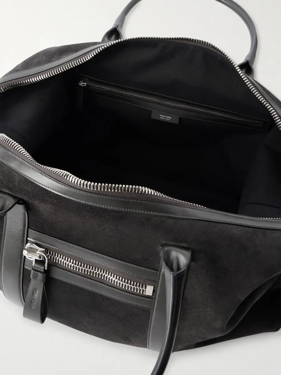Tom Ford Buckley Leather-Trimmed Suede Holdall - Men | Thumbnail 6 Tom Ford Buckley Leather-Trimmed Suede Holdall - Men | Thumbnail 6