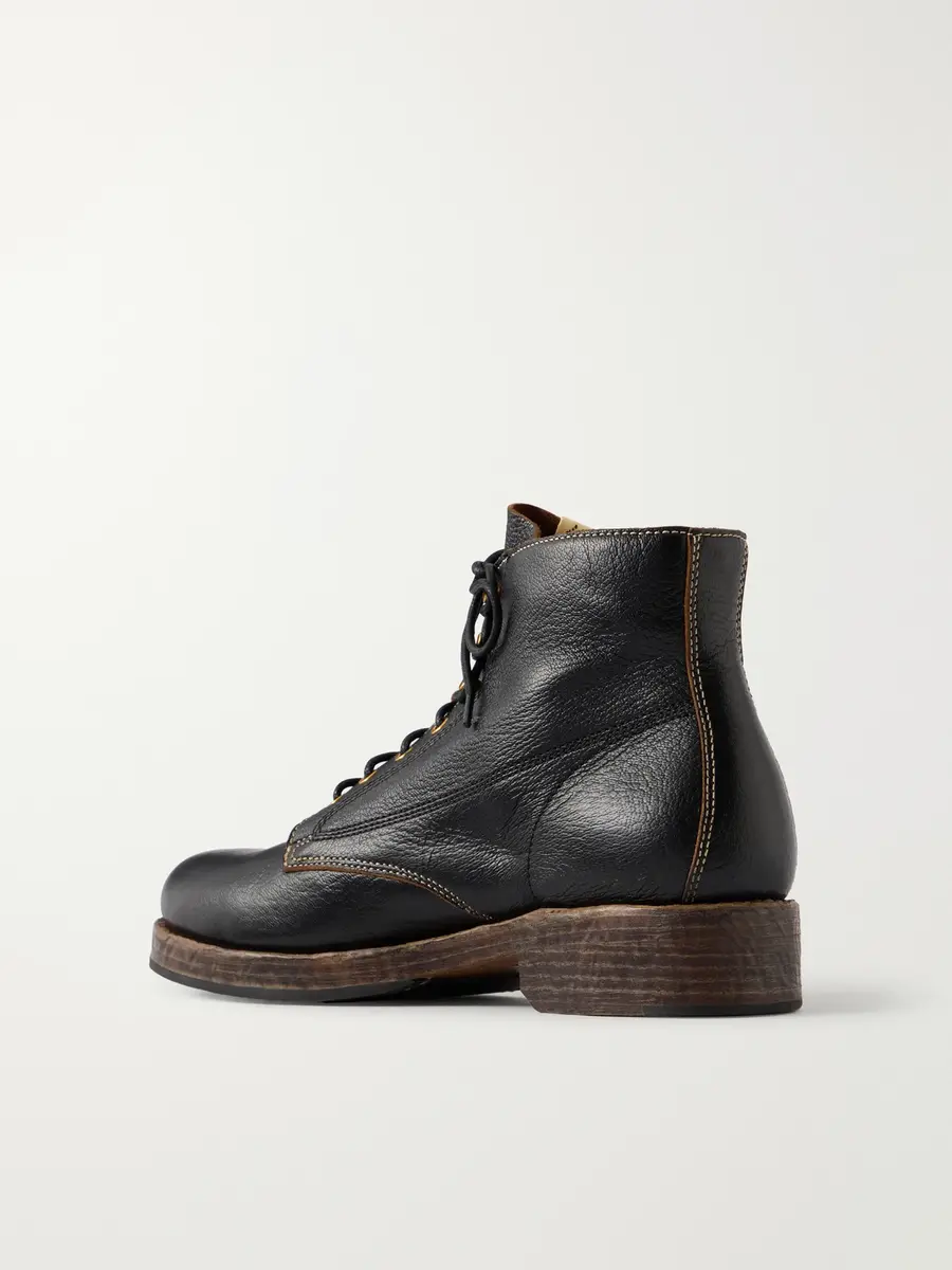 Visvim Virgil Folk Leather Boots - Men | Thumbnail 4 Visvim Virgil Folk Leather Boots - Men | Thumbnail 4