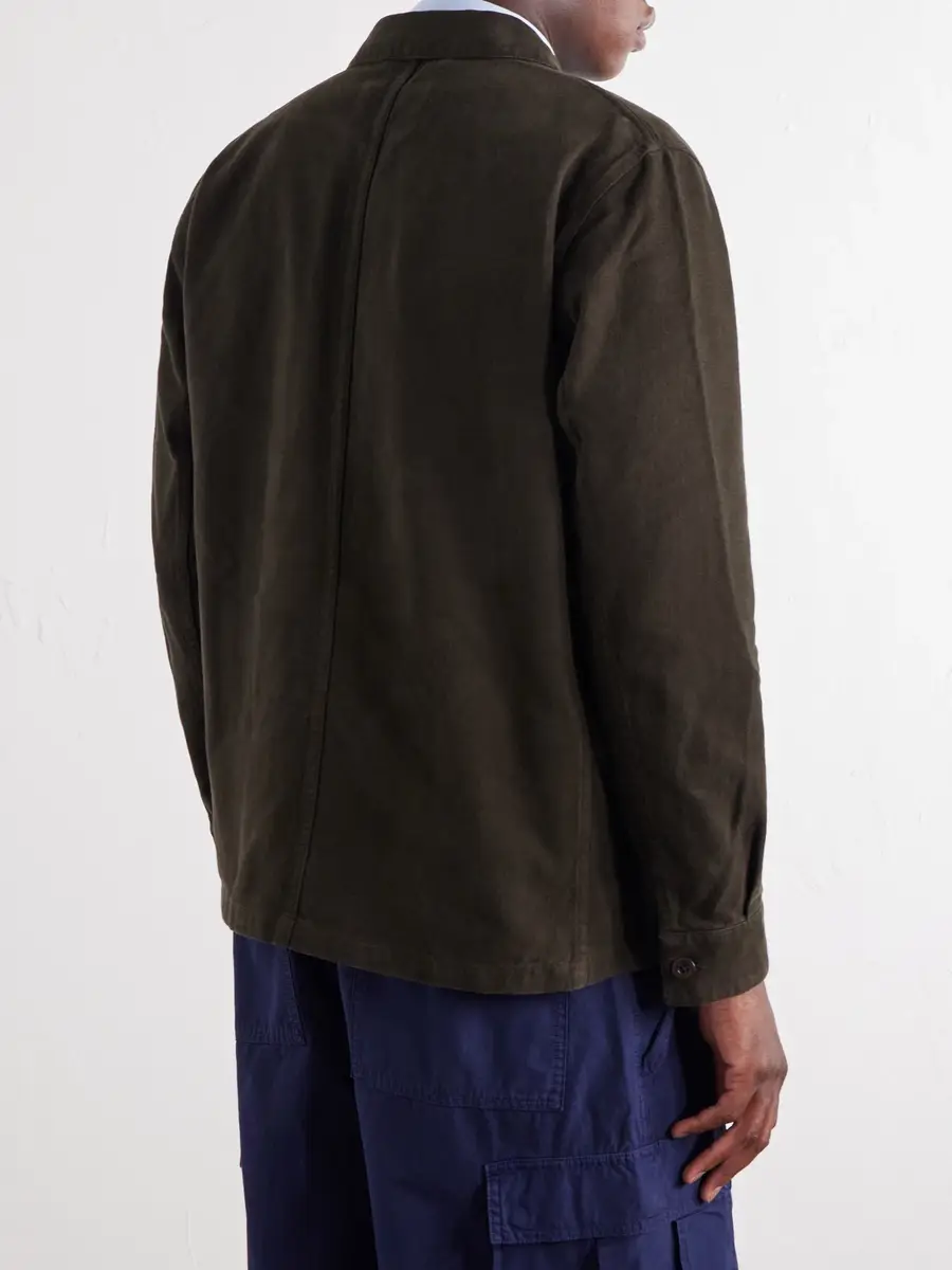 Portuguese Flannel Labura Stretch-Cotton Twill Overshirt - Men | Thumbnail 4 Portuguese Flannel Labura Stretch-Cotton Twill Overshirt - Men | Thumbnail 4
