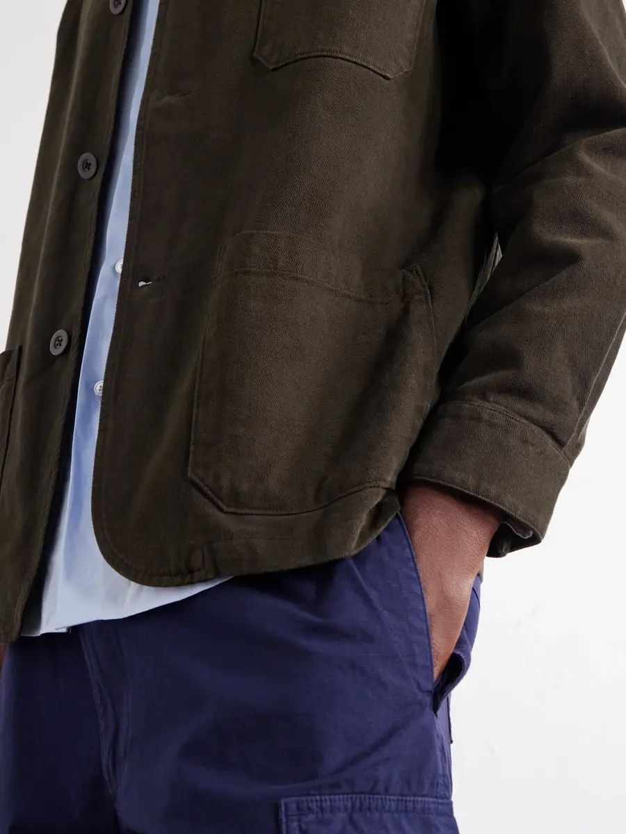 Portuguese Flannel Labura Stretch-Cotton Twill Overshirt - Men | Thumbnail 5 Portuguese Flannel Labura Stretch-Cotton Twill Overshirt - Men | Thumbnail 5