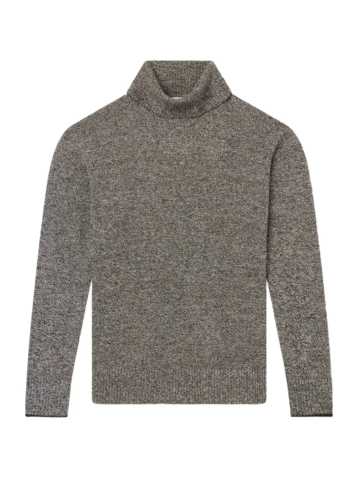 Wool and Cashmere-Blend Mouliné Rollneck Sweater - Men Wool and Cashmere-Blend Mouliné Rollneck Sweater - Men