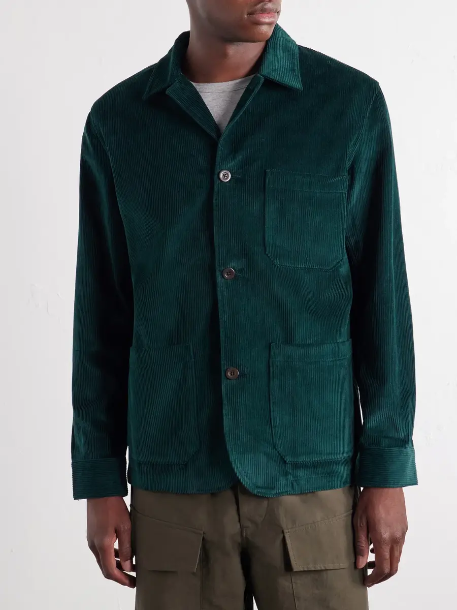 Portuguese Flannel Labura Cotton-Corduroy Overshirt - Men | Thumbnail 3