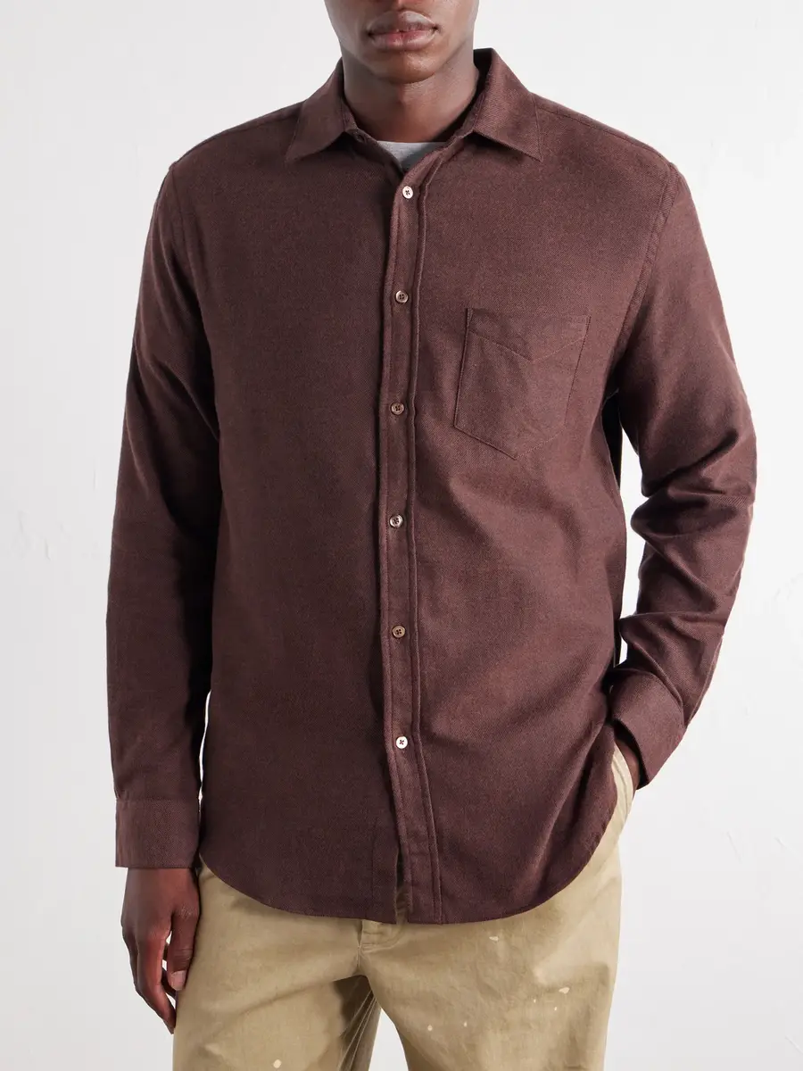 Portuguese Flannel Teca Brushed Cotton-Twill Shirt - Men | Thumbnail 3 Portuguese Flannel Teca Brushed Cotton-Twill Shirt - Men | Thumbnail 3