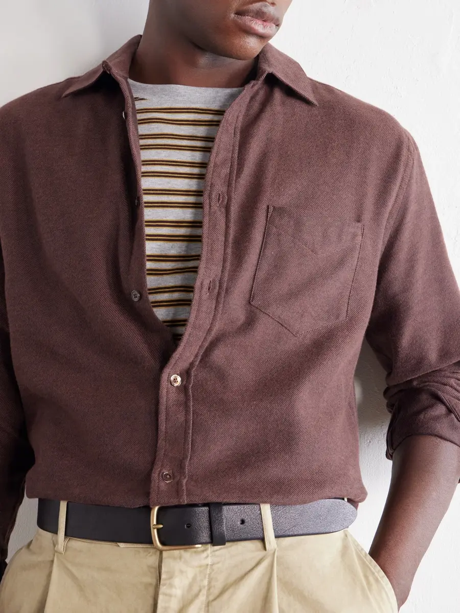 Portuguese Flannel Teca Brushed Cotton-Twill Shirt - Men | Thumbnail 5 Portuguese Flannel Teca Brushed Cotton-Twill Shirt - Men | Thumbnail 5
