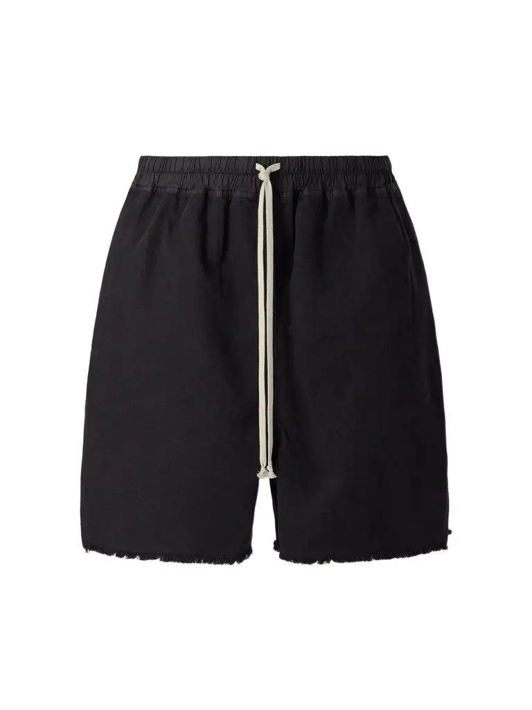 DRKSHDW by Rick Owens Straight-Leg Frayed Cotton-Canvas Shorts - Men | Image 1 DRKSHDW by Rick Owens Straight-Leg Frayed Cotton-Canvas Shorts - Men | Image 1