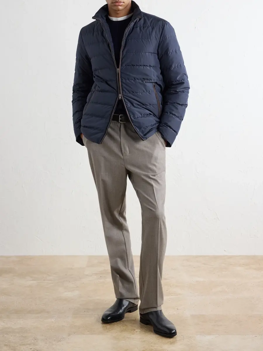 Altea Renee Straight-Leg Stretch-Wool Flannel Trousers - Men | Thumbnail 2 Altea Renee Straight-Leg Stretch-Wool Flannel Trousers - Men | Thumbnail 2