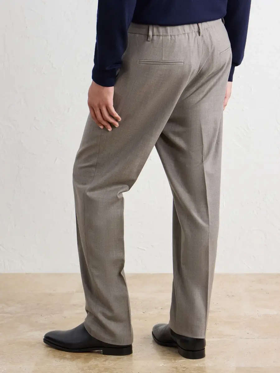 Altea Renee Straight-Leg Stretch-Wool Flannel Trousers - Men | Thumbnail 4 Altea Renee Straight-Leg Stretch-Wool Flannel Trousers - Men | Thumbnail 4
