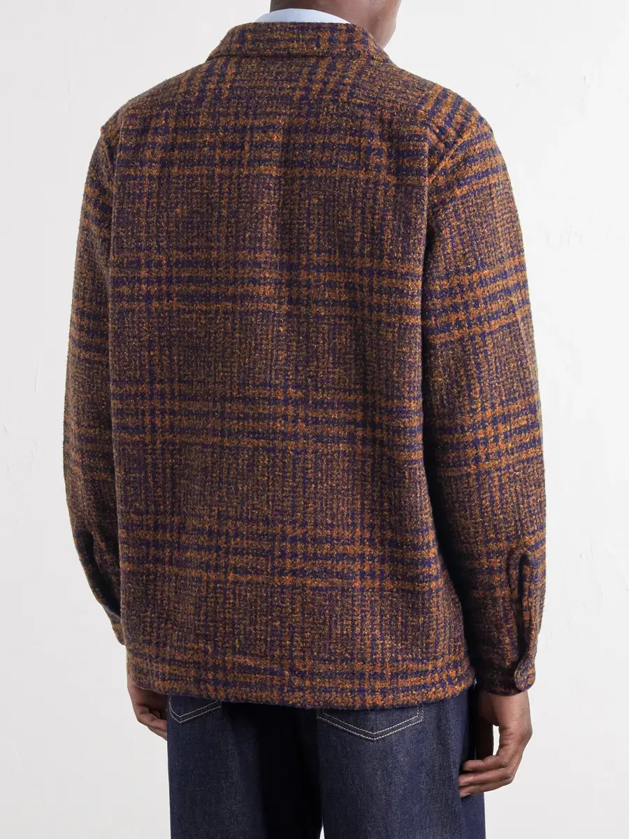 Portuguese Flannel Polaris Checked Tweed Overshirt - Men | Thumbnail 4 Portuguese Flannel Polaris Checked Tweed Overshirt - Men | Thumbnail 4