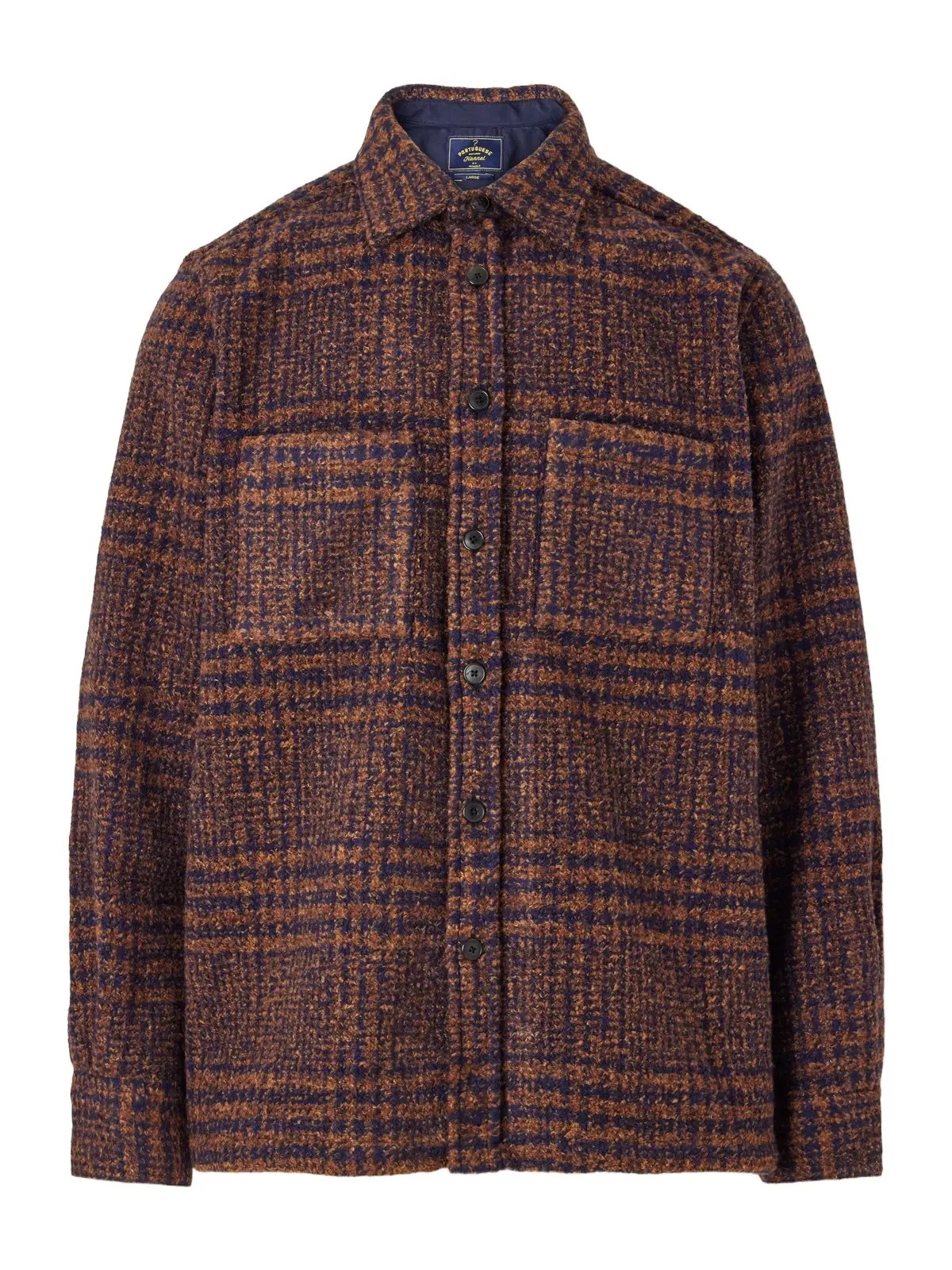 Portuguese Flannel Polaris Checked Tweed Overshirt - Men