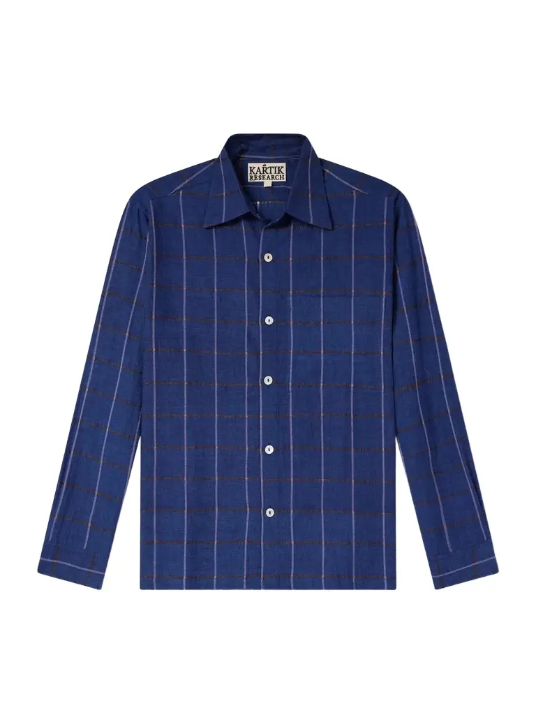 Kartik Research Checked Cotton-Canvas Shirt - Men | Image 1 Kartik Research Checked Cotton-Canvas Shirt - Men | Image 1