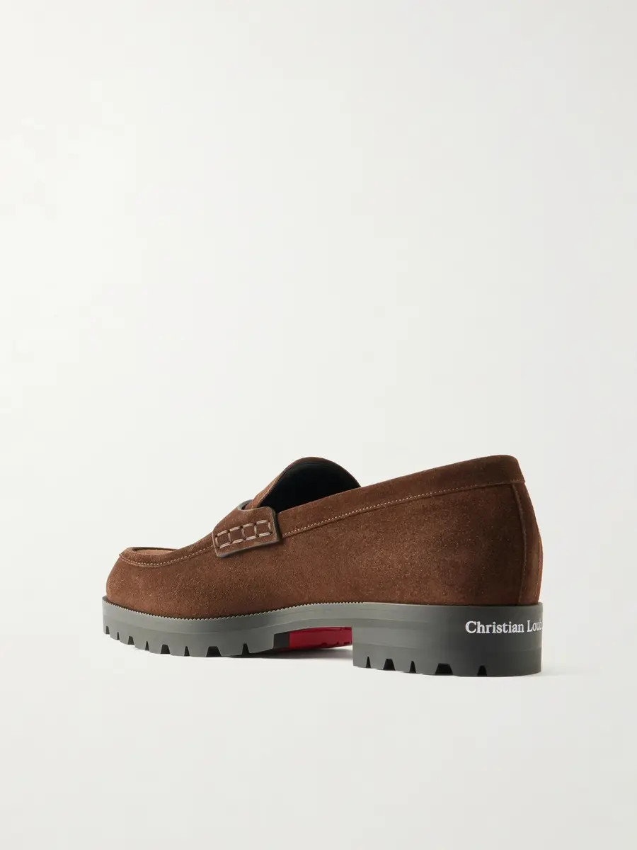 Christian Louboutin Cavavin Suede Loafers - Men | Thumbnail 4 Christian Louboutin Cavavin Suede Loafers - Men | Thumbnail 4