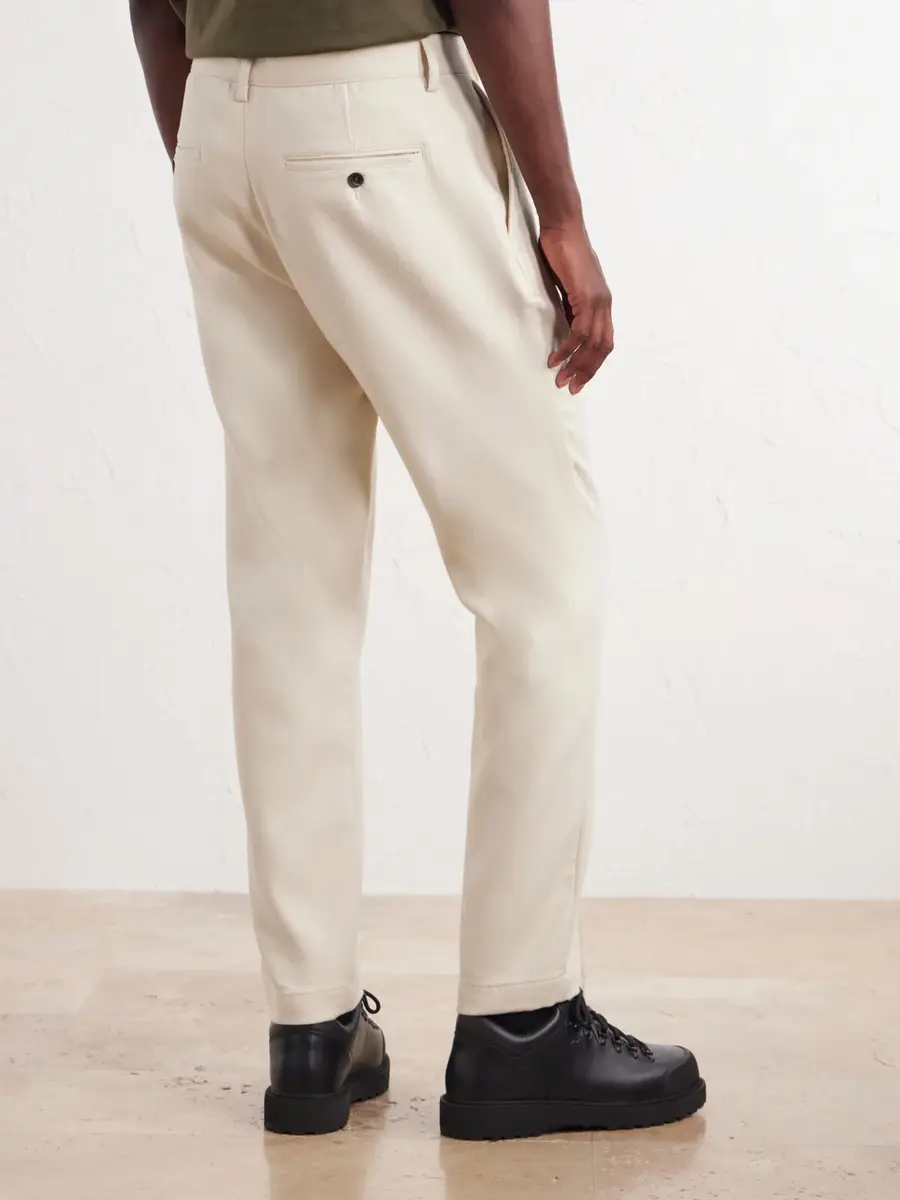 MR P. Tapered Pleated Cotton and Cashmere-Blend Trousers - Men | Thumbnail 4 MR P. Tapered Pleated Cotton and Cashmere-Blend Trousers - Men | Thumbnail 4
