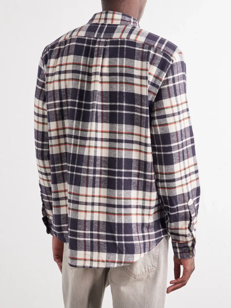 Portuguese Flannel Hillside Checked Cotton-Flannel Shirt - Men | Thumbnail 4 Portuguese Flannel Hillside Checked Cotton-Flannel Shirt - Men | Thumbnail 4