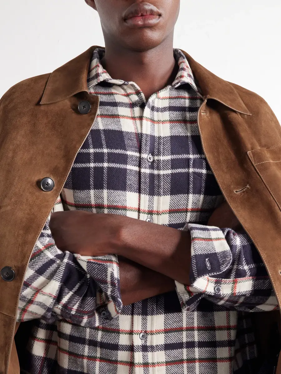 Portuguese Flannel Hillside Checked Cotton-Flannel Shirt - Men | Thumbnail 5 Portuguese Flannel Hillside Checked Cotton-Flannel Shirt - Men | Thumbnail 5