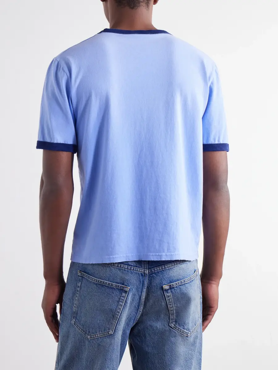 Husbands Distressed Cotton-Jersey T-Shirt - Men | Thumbnail 4 Husbands Distressed Cotton-Jersey T-Shirt - Men | Thumbnail 4