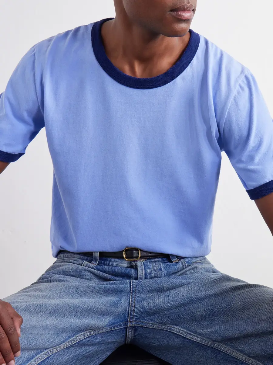 Husbands Distressed Cotton-Jersey T-Shirt - Men | Thumbnail 5 Husbands Distressed Cotton-Jersey T-Shirt - Men | Thumbnail 5