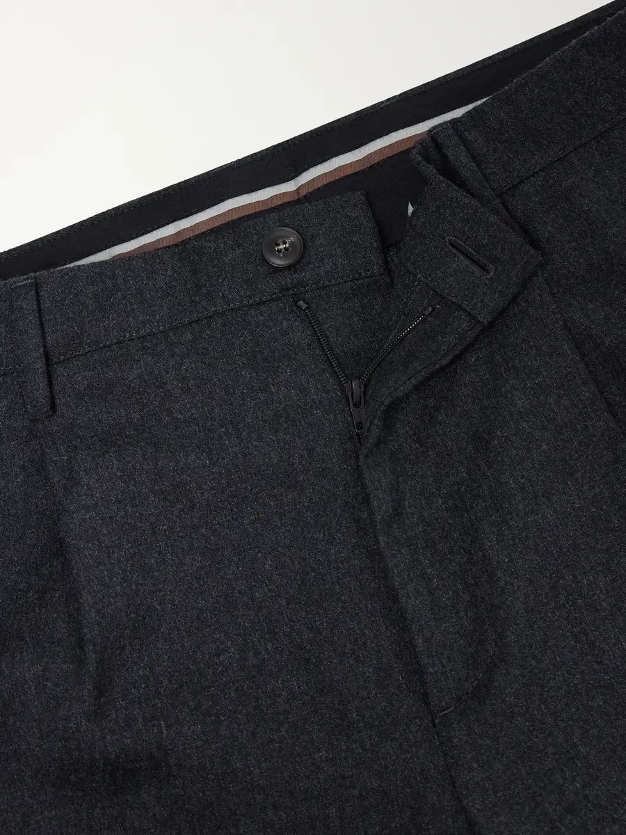 Canali Straight-Leg Wool-Flannel Trousers - Men | Thumbnail 6 Canali Straight-Leg Wool-Flannel Trousers - Men | Thumbnail 6