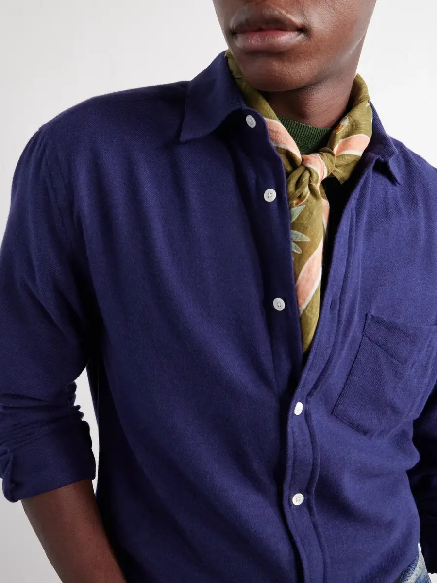 Portuguese Flannel Teca Brushed Cotton-Twill Shirt - Men | Thumbnail 5 Portuguese Flannel Teca Brushed Cotton-Twill Shirt - Men | Thumbnail 5