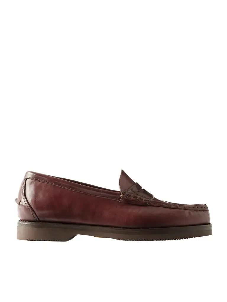 Visvim Fabro-Folk Leather Loafers - Men