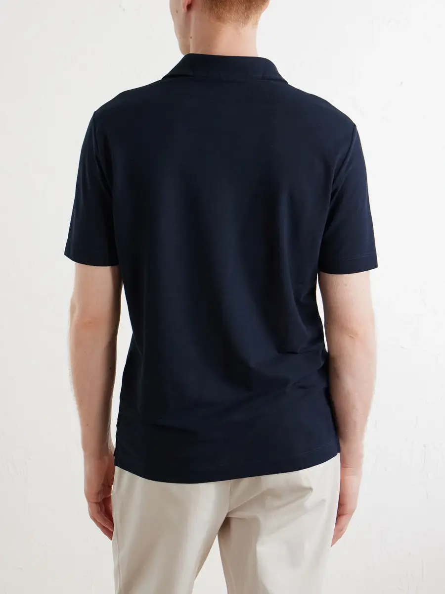 Slowear Zanone Slim-Fit IceCotton Polo Shirt - Men | Thumbnail 4 Slowear Zanone Slim-Fit IceCotton Polo Shirt - Men | Thumbnail 4