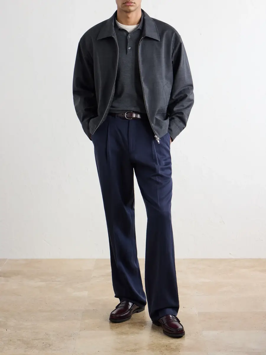 Altea Wool, Silk and Cashmere-Blend Polo Sweater - Men | Thumbnail 2 Altea Wool, Silk and Cashmere-Blend Polo Sweater - Men | Thumbnail 2