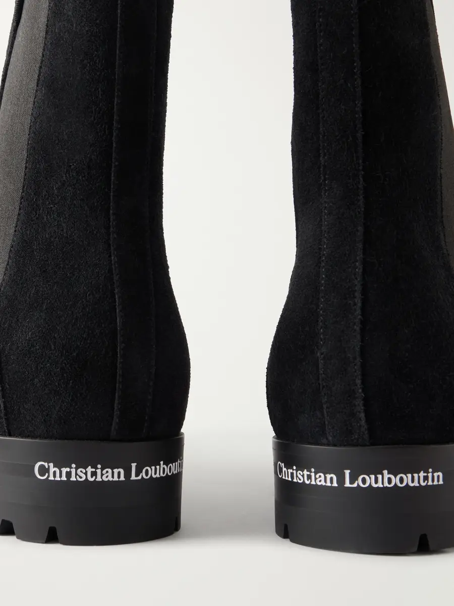 Christian Louboutin Carvenos Suede Chelsea Boots - Men | Thumbnail 5 Christian Louboutin Carvenos Suede Chelsea Boots - Men | Thumbnail 5