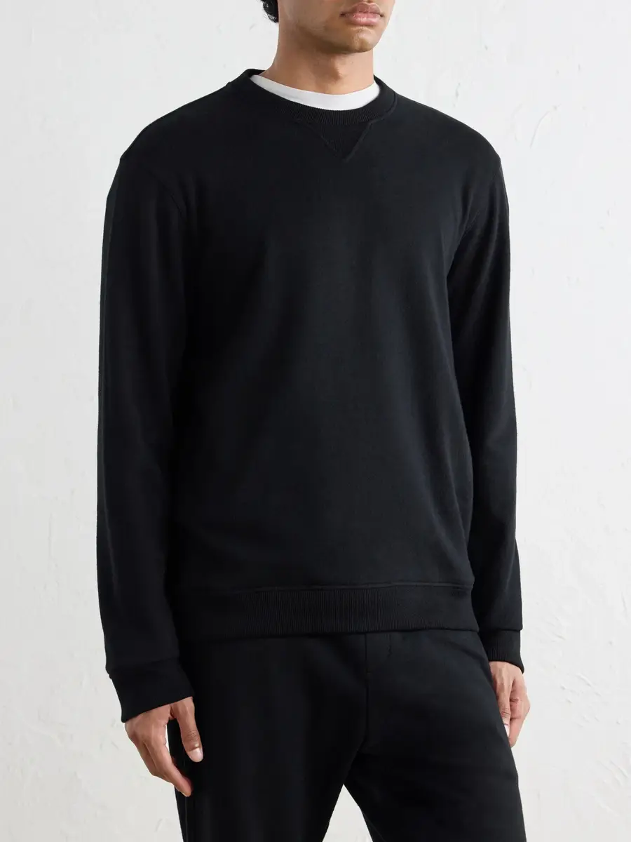 Canali Cotton and Cashmere-Blend Jersey Sweatshirt - Men | Thumbnail 3