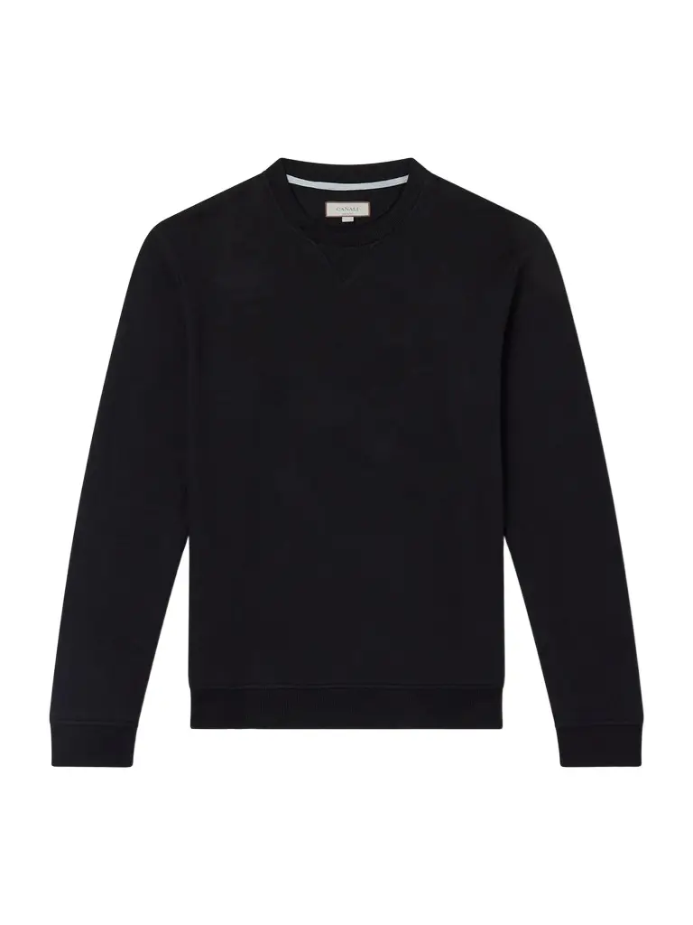 Canali Cotton and Cashmere-Blend Jersey Sweatshirt - Men | Image 1 Canali Cotton and Cashmere-Blend Jersey Sweatshirt - Men | Image 1